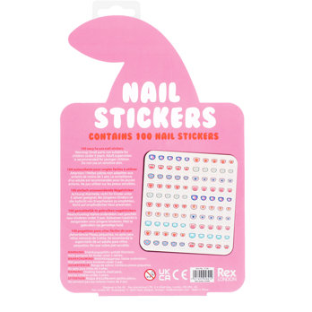 nagelsticker für kinder (100-er packung) - cherry