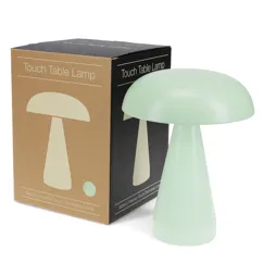 lampe de table champignon à intensité variable tactile - vert menthe lampe de table champignon à intensité variable tactile - vert menthe