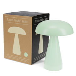 dimmable mushroom touch lamp - mint green