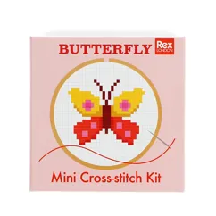mini kit au point de croix - papillon