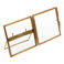 cadre photo en verre laiton 8 x 8cm