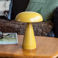 dimmable mushroom touch lamp - mustard yellow