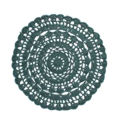 set de table au crochet - sarcelle set de table au crochet - sarcelle