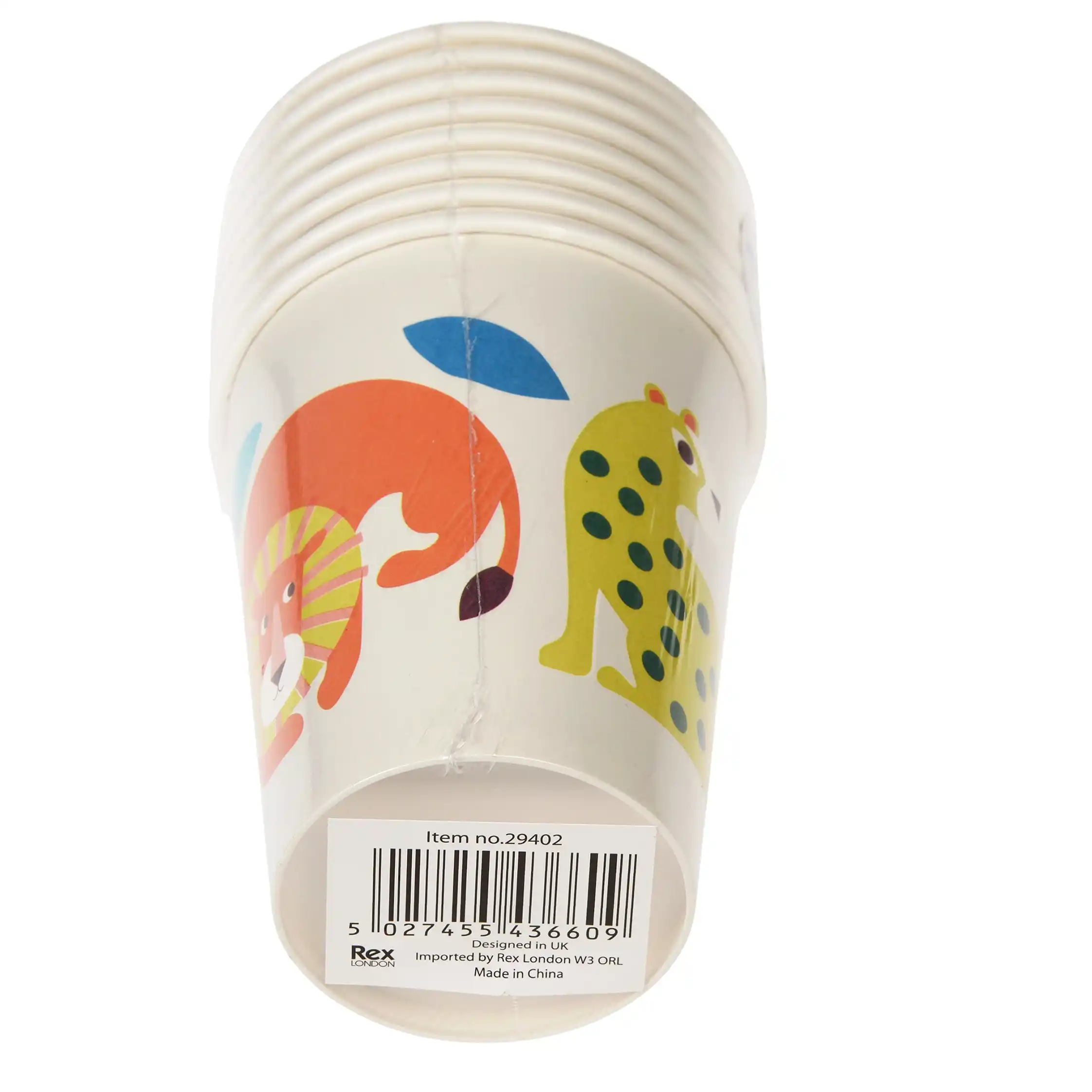 paper cups (pack of 8) - wild wonders