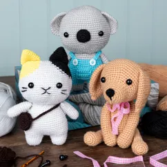 make your own crochet animal kit - cat make your own crochet animal kit - cat