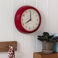 retro wall clock - red