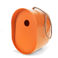 ovales vogelhaus aus bambusfaser - orange