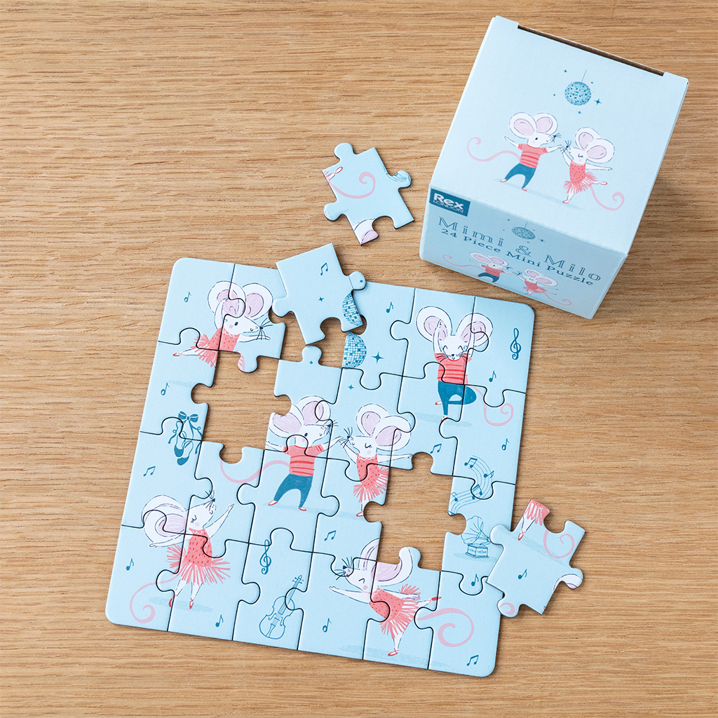 mini jigsaw puzzle - mouse ballet