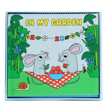 babybuch aus stoff – in my garden