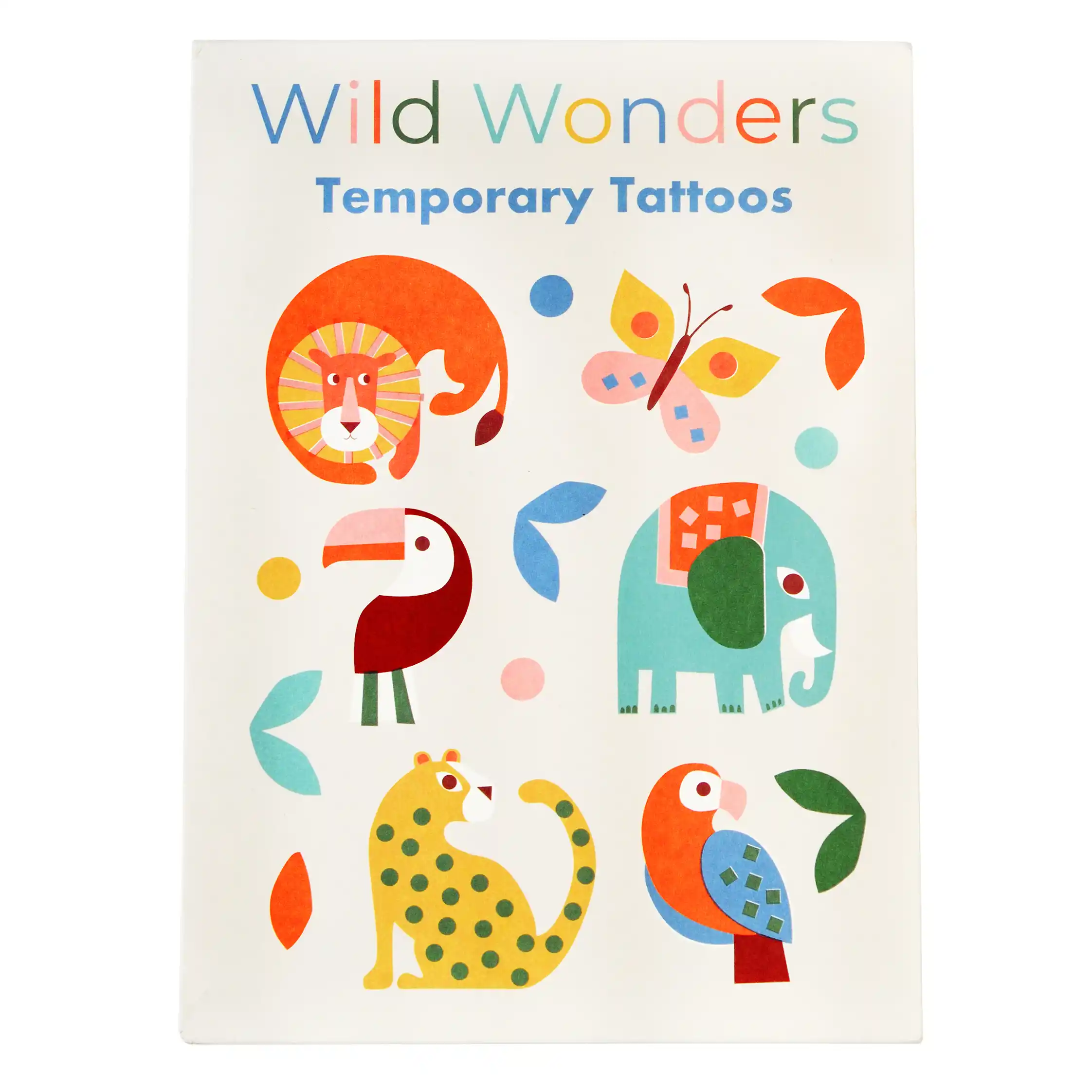 tatuajes temporales wild wonders (2 hojas)