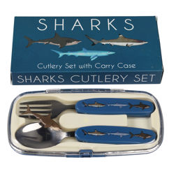 children's cutlery set - sharks