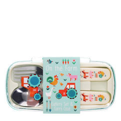 children's cutlery set - farmyard