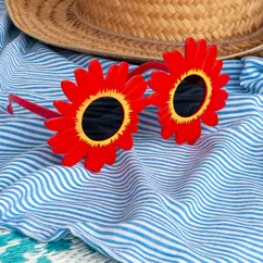 funglasses - rote sonnenblumen funglasses - rote sonnenblumen