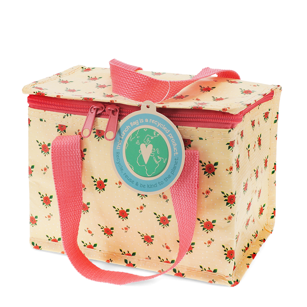 insulated lunch bag - french rose