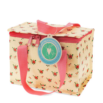 insulated lunch bag - french rose