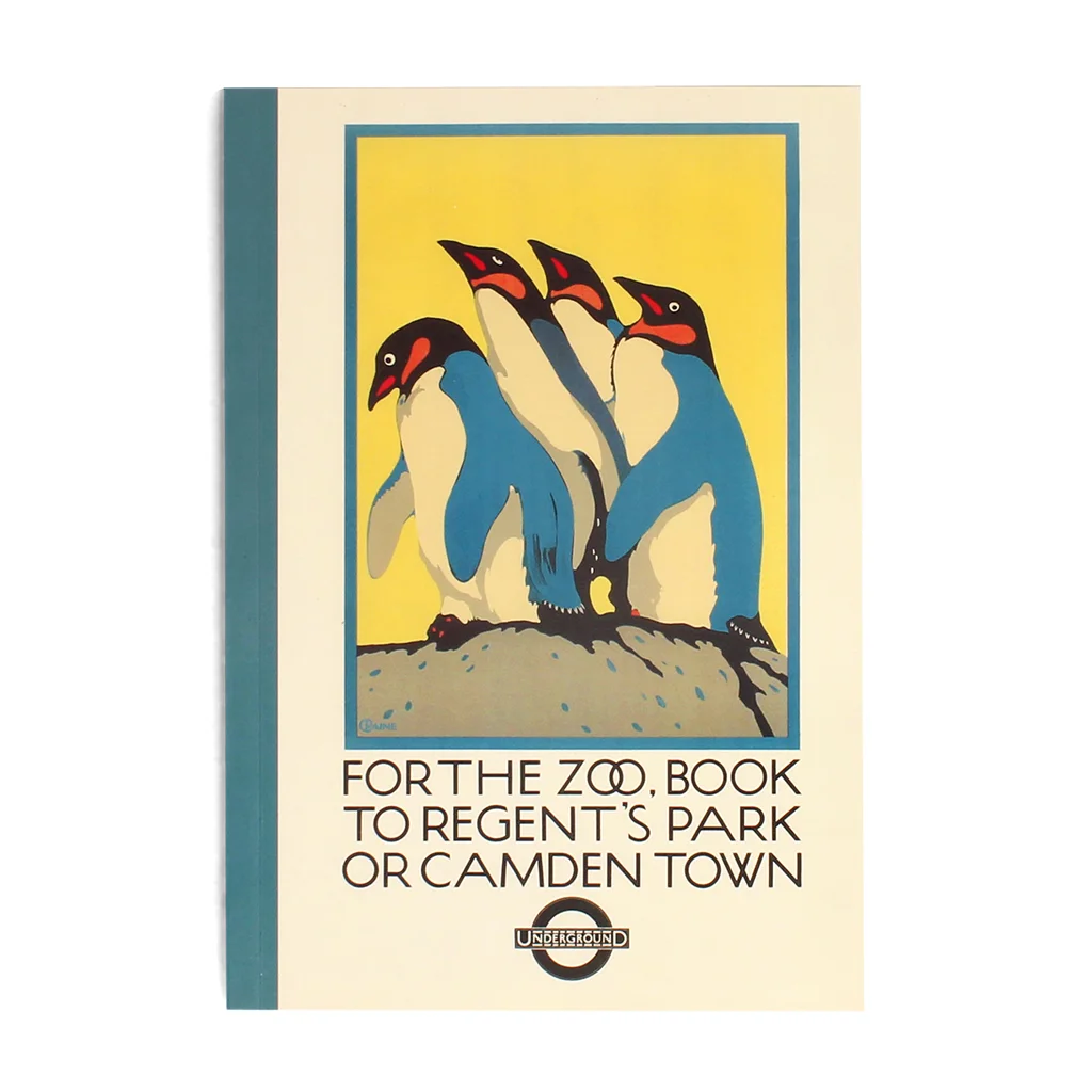 carnet a5 - tfl "for the zoo…" poster