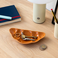 ceramic trinket dish - croissant