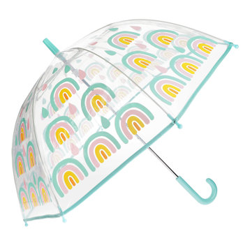 transparenter regenschirm - regenbogen