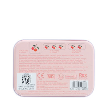 pansements pour enfants en boîte métallique (30 pièces) - little cherry