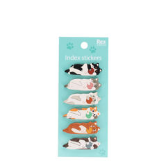 index stickers (pack of 6 pads) - cats