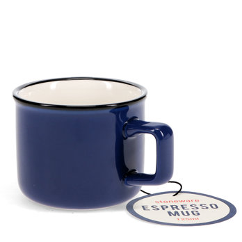 stoneware espresso mug 125ml - dark blue