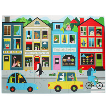 puzzle de sol (24 pièces) - on our street