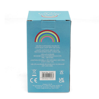 ampoule rechargeable usb - arc-en-ciel