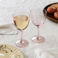 verres à vin gravés étoiles 250ml (lot de 2) - rose