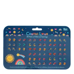 stick on earrings (30 pairs) - cosmic love stick on earrings (30 pairs) - cosmic love