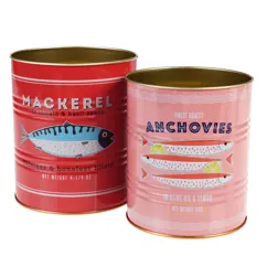 fish storage tins (set of 2)