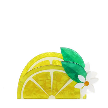 hair claw clip - lemon