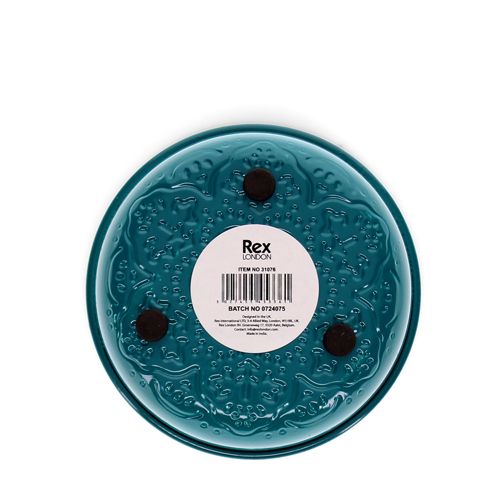 enamel trinket dish (10cm) - blue