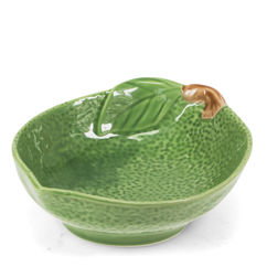 fruit-shaped stoneware bowl - lime