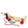 wooden pull toy - charlie the sausage dog