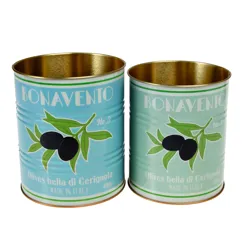 storage tins (set of 2) - bonavento