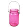 photophore rose pot à confiture suspendu