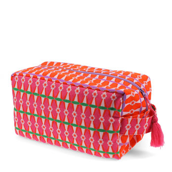 wash bag - geometric flower