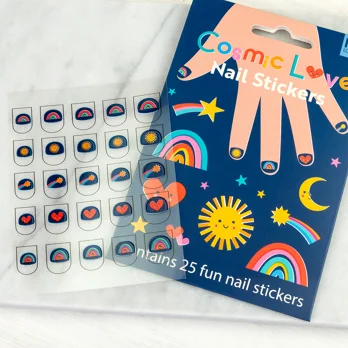 children's nail stickers - cosmic love children's nail stickers - cosmic love