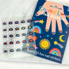 autocollants ongles pour enfants - cosmic love