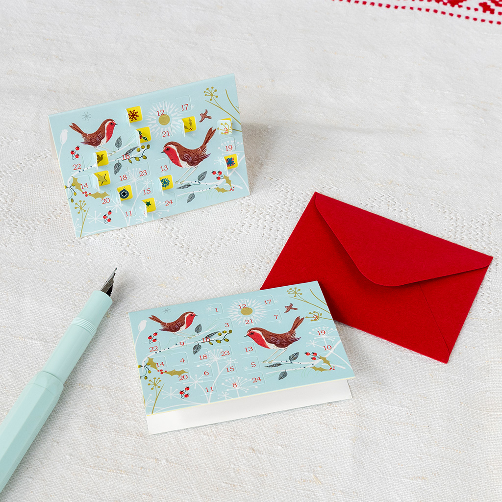 weihnachtskarte mini-adventskalender winter walk