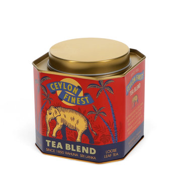 metal tea caddy - ceylon finest