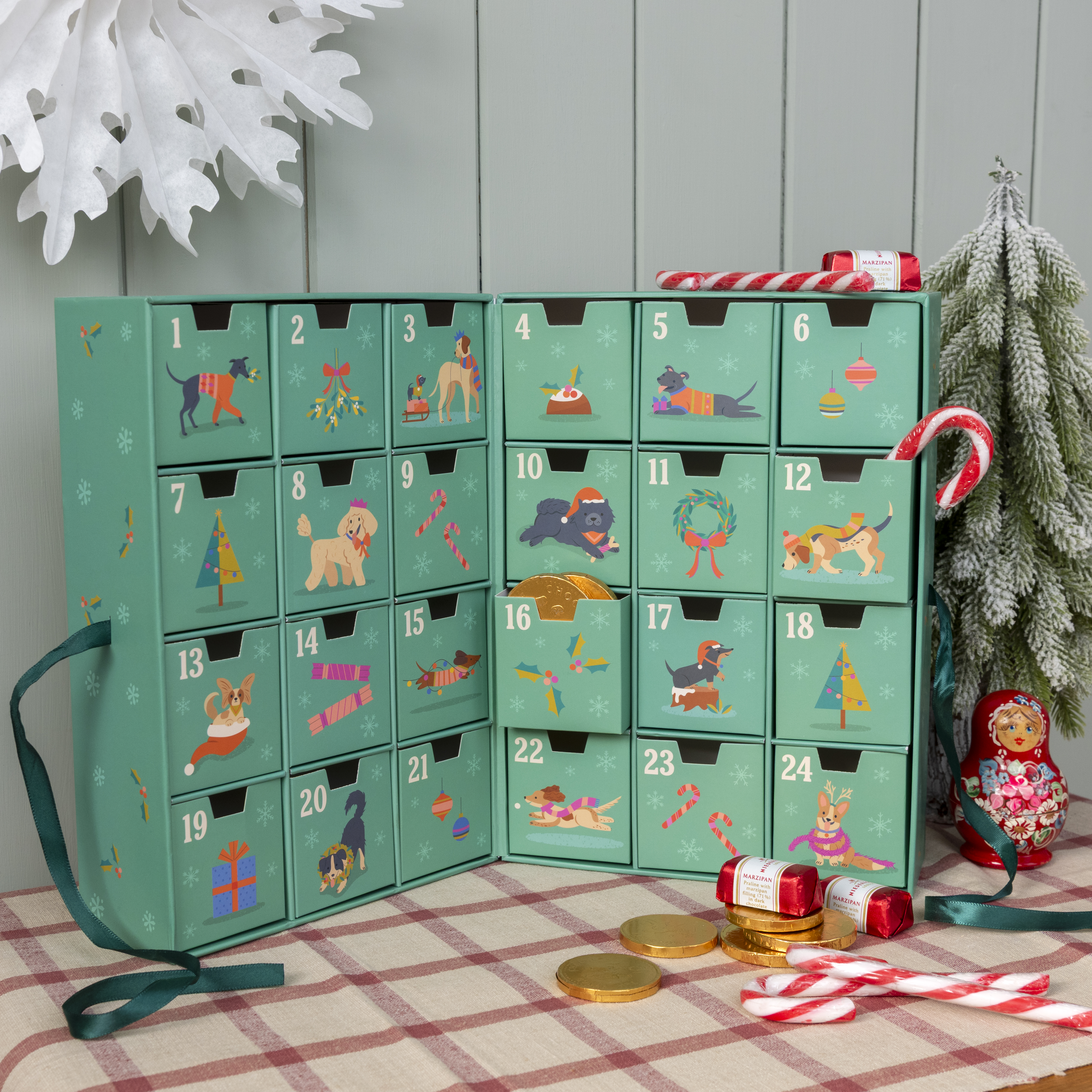 fill your own advent calendar - festive friends