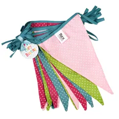 spotty washable cotton bunting (8 metres) spotty washable cotton bunting (8 metres)