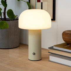 lampe tactile champignon rechargeable usb - gris
