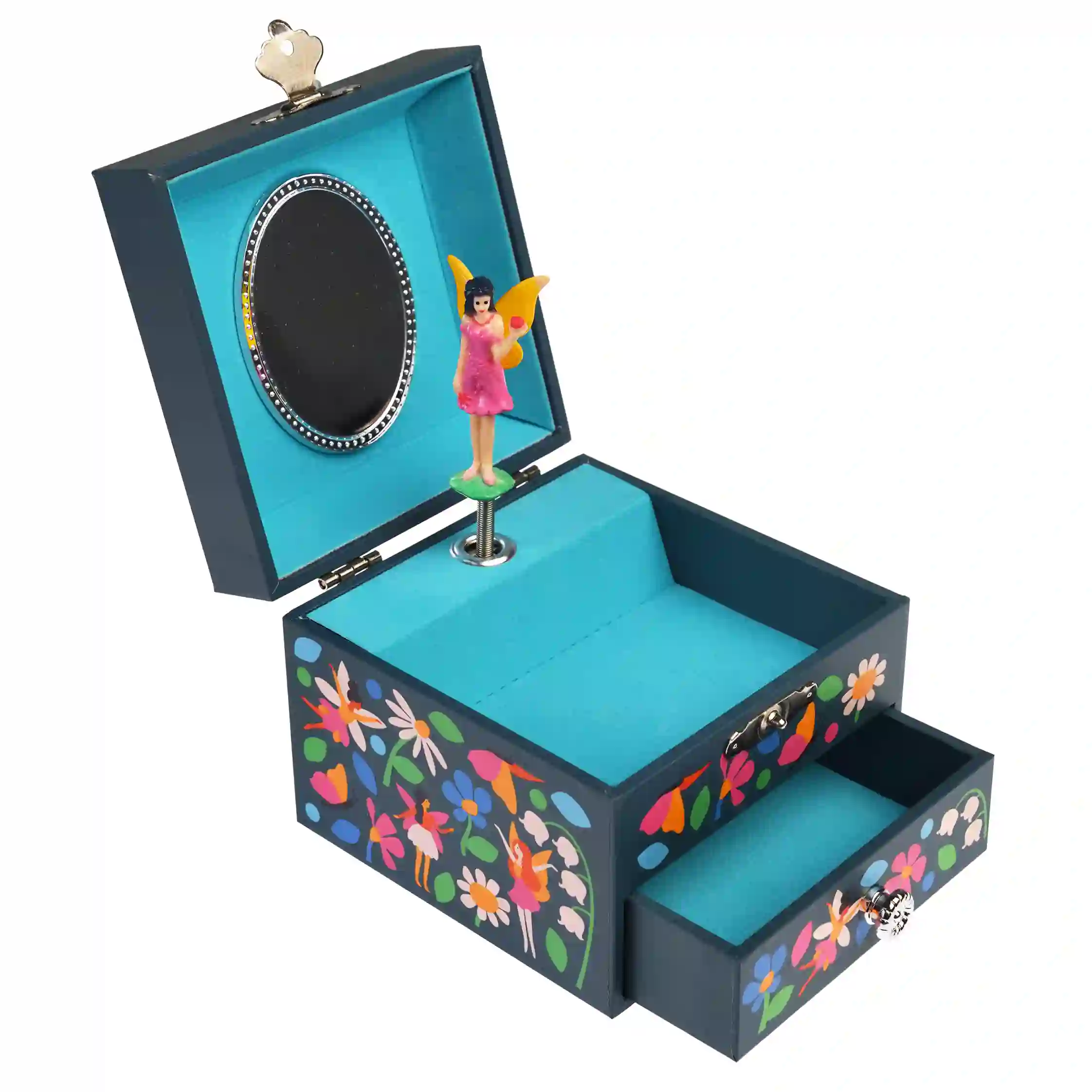 musical jewellery box - fairies in the garden