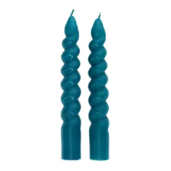 gedrehte kerzen (2-er packung) - dunkelblau gedrehte kerzen (2-er packung) - dunkelblau