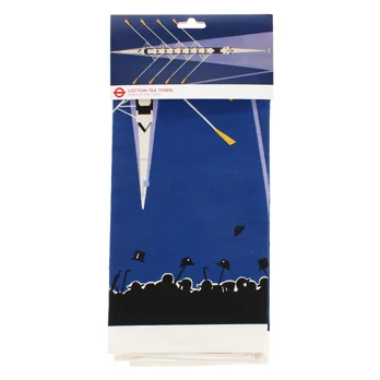 cotton tea towel - tfl vintage poster "boat race" cotton tea towel - tfl vintage poster "boat race"
