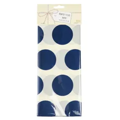 papel de seda spotlight azul marino y blanco (10 hojas)