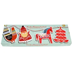 wooden hanging christmas garland wooden hanging christmas garland