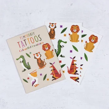 abwaschbare tattoos colourful creatures abwaschbare tattoos colourful creatures